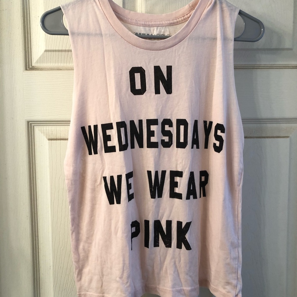 Mean Girls Light Pink Muscle Tee